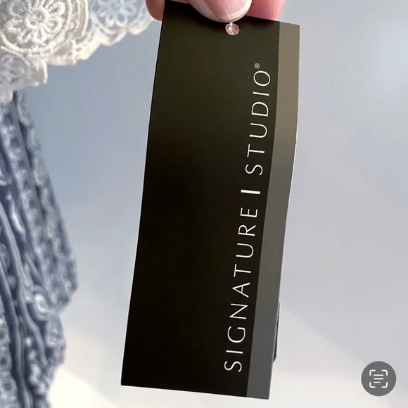 NWT Signature Studio Plus boho top with ties Sz.2X - Picture 5 of 8